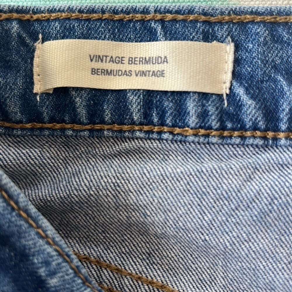 Universal Thread Goods Co High Rise Vintage Bermuda Cutoff Denim Shorts 4 - Picture 9 of 13